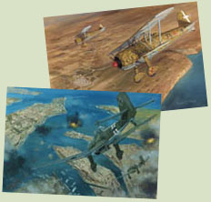 Original paintings from the Osprey book Malta 1940-42 by Graham Turner