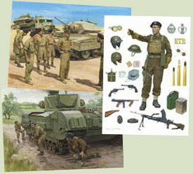 World War 2 British Tank Crewman paintings by Graham Turner