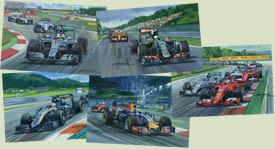 2015 F1 Grand Prix Christmas Cards