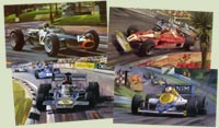 F1 Grand Prix cards - Motorsport Art by Michael Turner