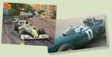 1976 British Grand Prix, Hunt and Lauda - Motorsport Art Print by Michael Turner