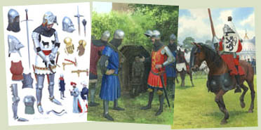 Medieval and Military Art by Graham Turner - Original Paintings from Osprey English Medieval Knight 1300-1400