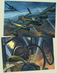 Original paintings from Osprey book Battle of Berlin 1943-44 by Graham Turner