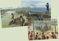 Paintings of the Battle of Camden by Graham Turner
