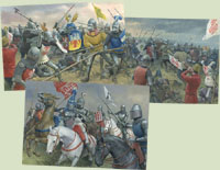 Prints from paintings of the Battle of Castagnaro by Graham Turner