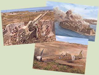 Paintings by Graham Turner from Osprey book Battle of Malta 1940-1942