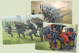 First World War Military Art by Graham Turner - Original paintings from the Osprey books about WW1