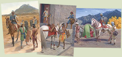 Original paintings by Graham Turner from the Osprey book Medieval Indian Armies
