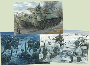 Original paintings from Osprey book Petsamo and Kirkenes 1944 by Graham Turner