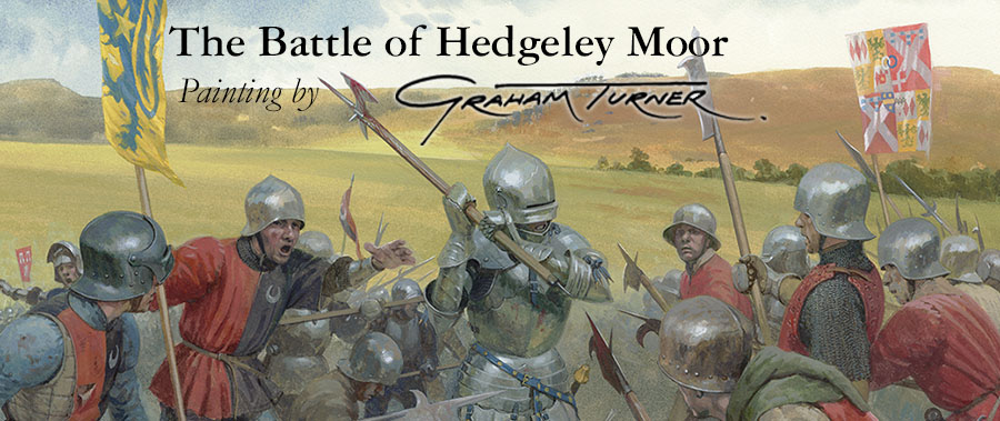 Detail from The Battle of Hedgeley Moor 1464 - original painting by Graham Turner