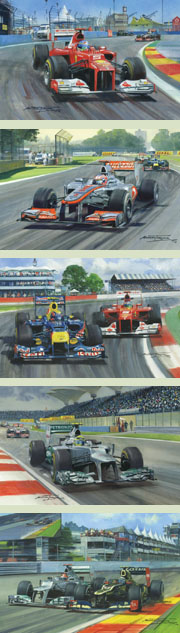 2012 F1 Grand Prix Christmas Cards