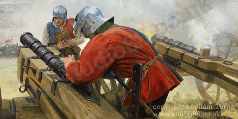 detail from The Battle of Bosworth - print from a painting by Graham Turner