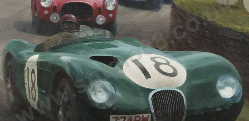 1953 Le Mans print detail