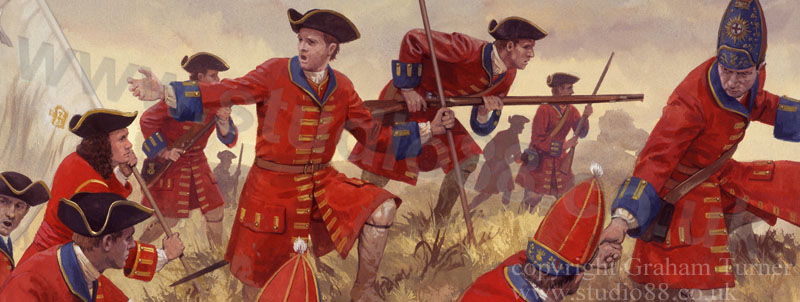 Detail from the Battle of Blenheim - Painting by Graham Turner