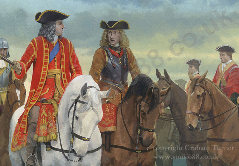 Detail from original painting by Graham Turner from Osprey Blenheim 1704