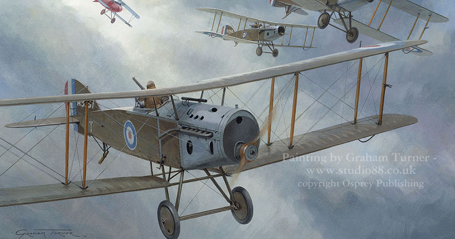 Detail from Bristol F2A Original Painting by Graham Turner GAvA