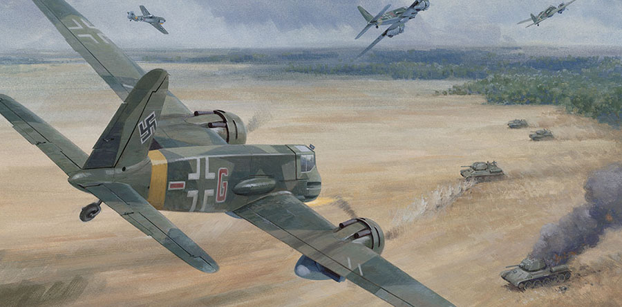 Detail from a painting by Graham Turner from Osprey book Kursk 1943