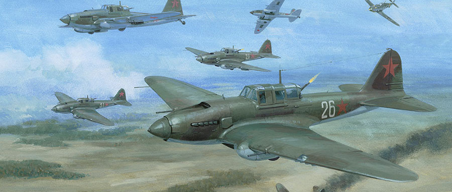 Detail from a painting by Graham Turner from Osprey book Kursk 1943