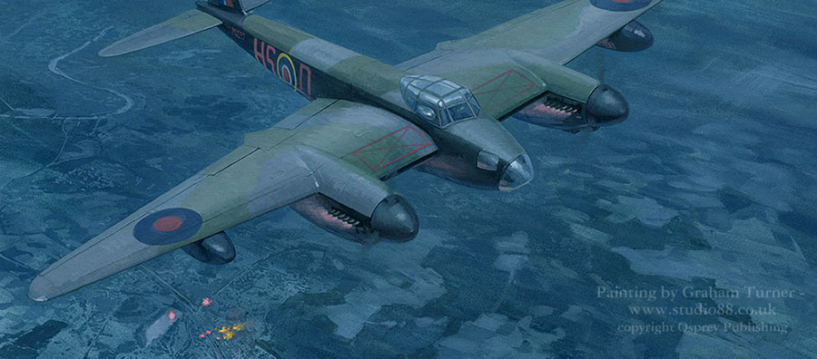 Detail from a painting by Graham Turner from Osprey book Normandy 1944