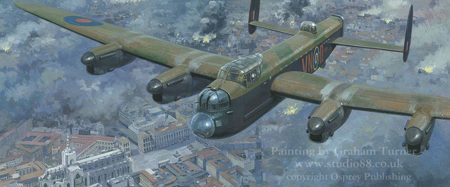 Detail from a painting by Graham Turner from Osprey book The Italian Blitz