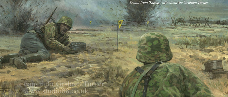 Detail from The Battle of Kursk - painting by Graham Turner