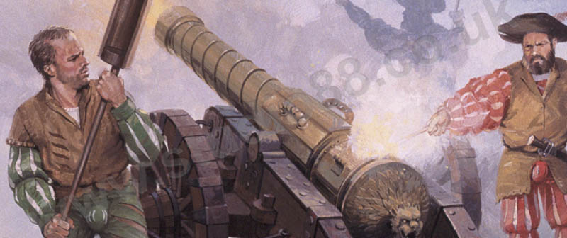 The Battle of Pavia - Artillery detail