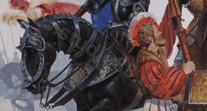 The Battle of Pavia - Francis I detail