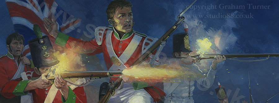 Detail from original painting by Graham Turner from Osprey British Redcoat 1793-1815