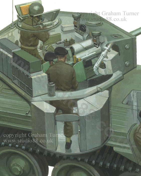 Cromwell Tank Cutaway - detail from a painting by Graham Turner