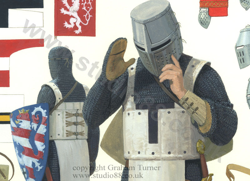 Teutonic Knight, 13th Century detail