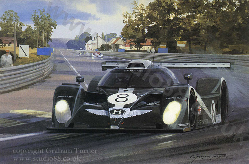 2001 Le Mans Bentley greeting card