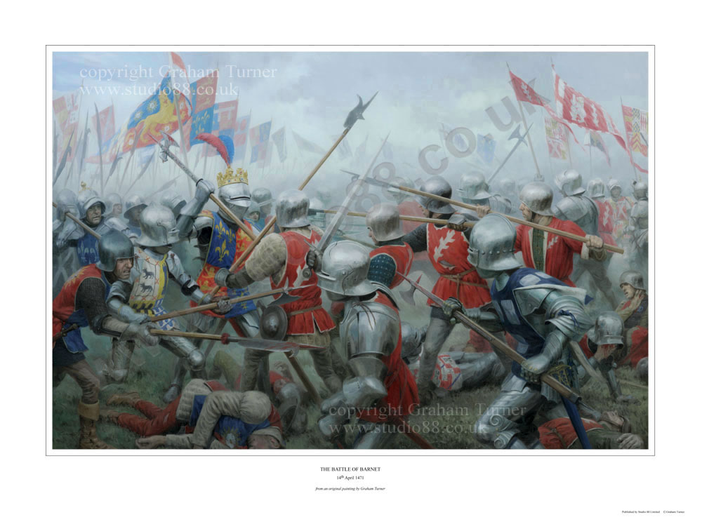 The Battle of Barnet print