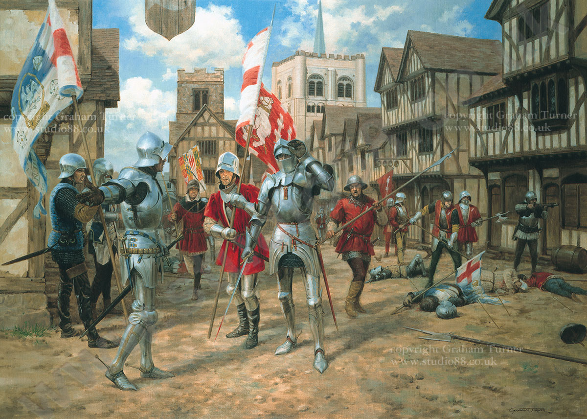 The Battle of St. Albans greeting cards