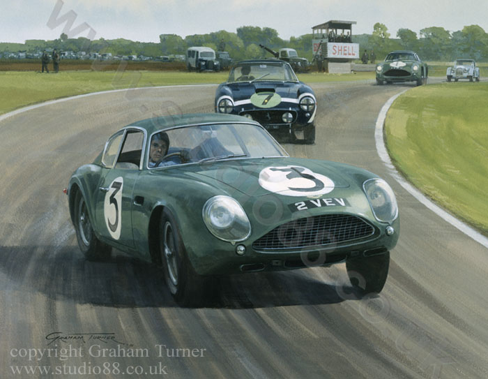 1961 Goodwood TT - Gicle Print by Graham Turner