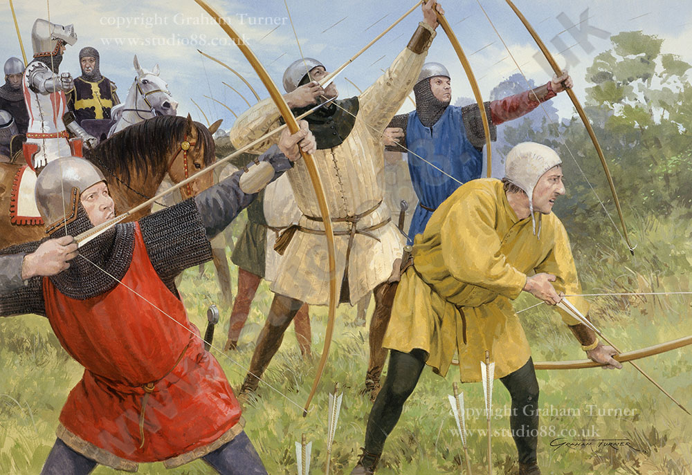 Archers at Poitiers - Original Painting