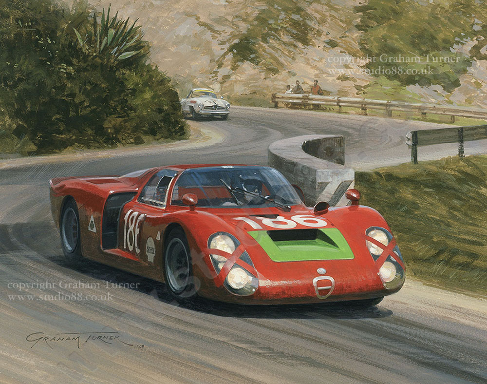 1968 Targa Florio - Gicle Print by Graham Turner