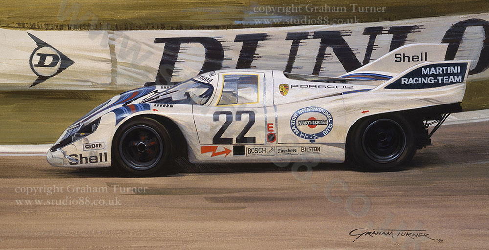 1971 Le Mans - Gicle Print by Graham Turner