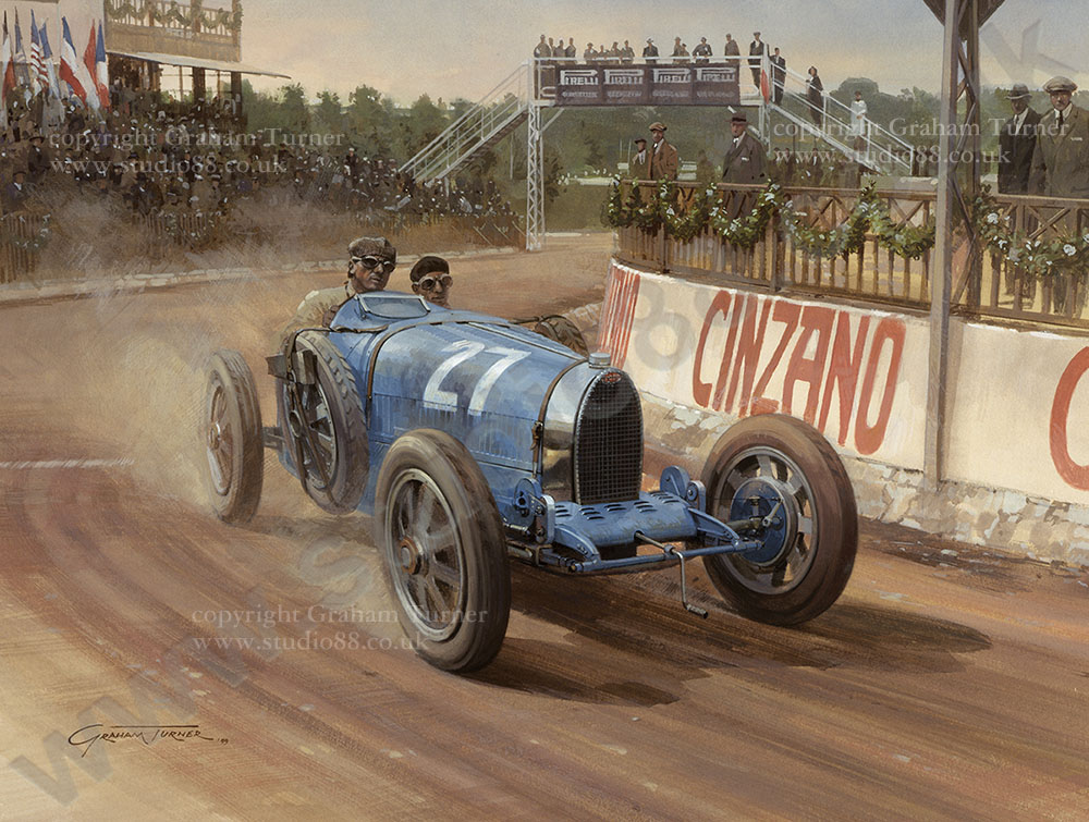 1926 Targa Florio - Gicle Print by Graham Turner