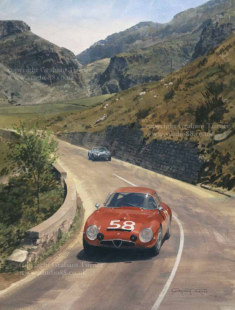 1964 Targa Florio - Gicle Print by Graham Turner