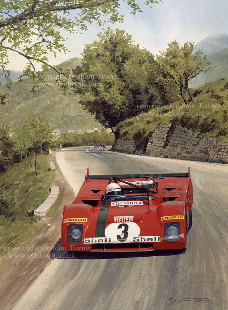 1972 Targa Florio - Gicle Print by Graham Turner