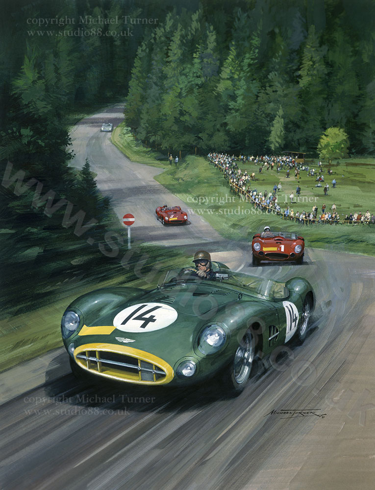 1957 Nurburgring 1000 kms by Michael Turner - 17