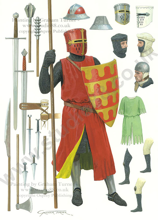 English Knight c.1250 - Original painting