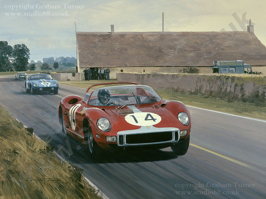 1964 Le Mans - Original Painting by Graham Turner 