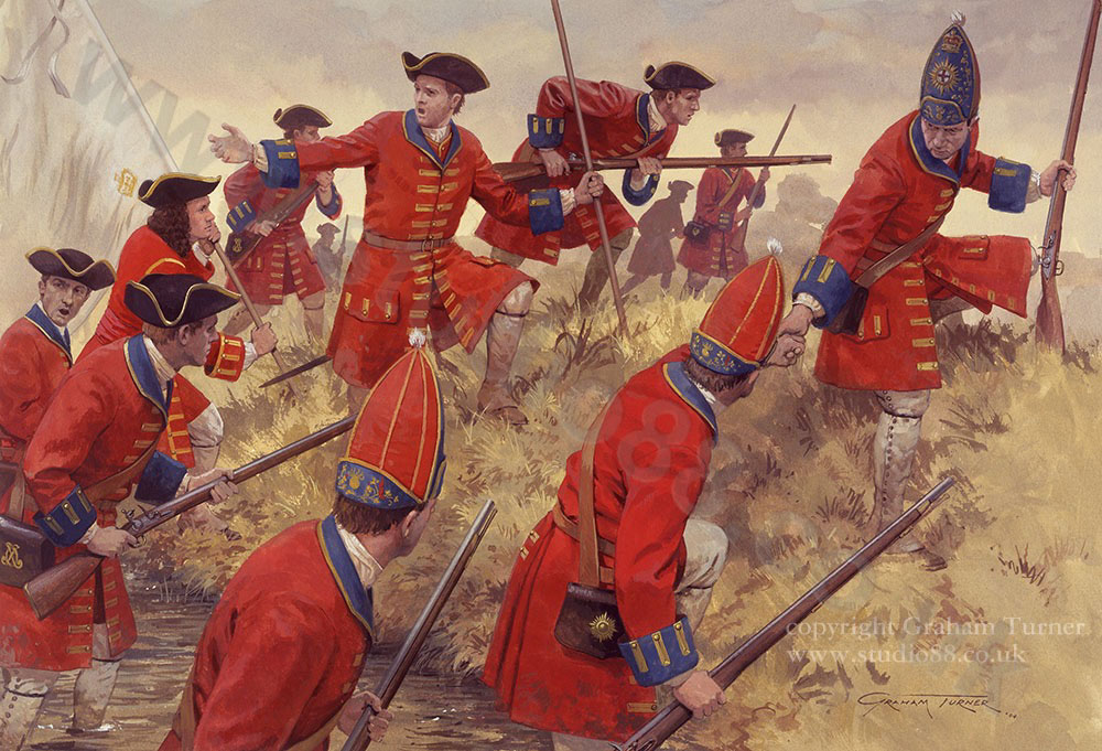 The Battle of Blenheim, 1704 - Original Painting by Graham Turner 