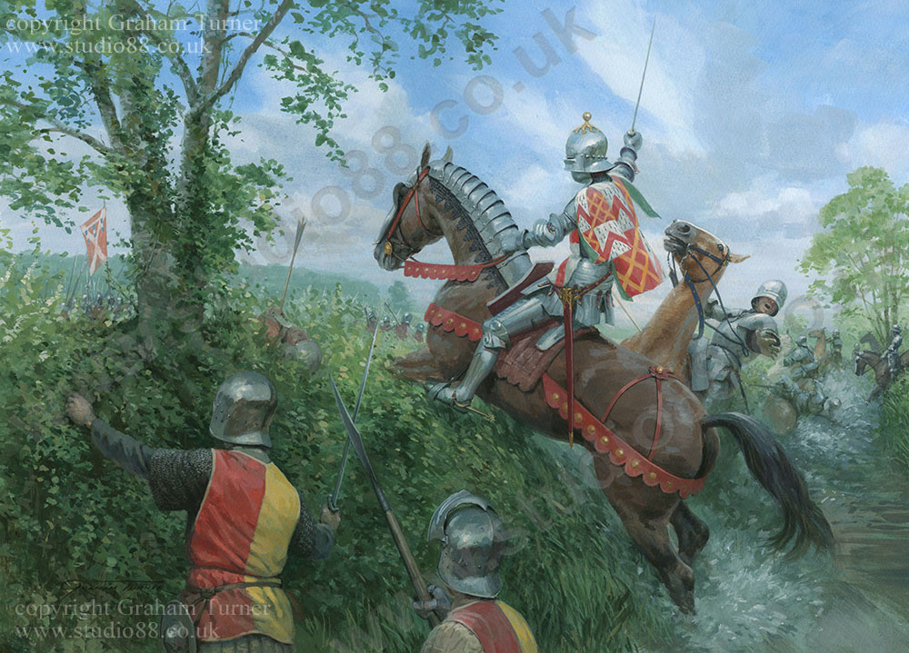 The Battle of Blore Heath - original painting