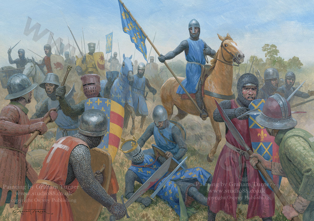 King Philippe is saved at Bouvines