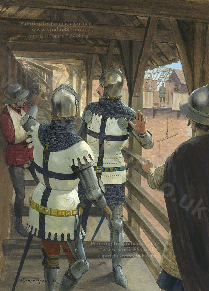 Siege of Marienburg Castle, 1410 - Original Painting by Graham Turner