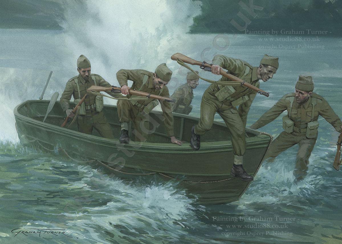 Commando boat landing