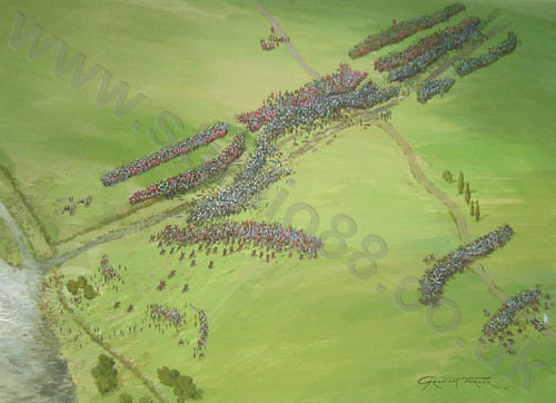 Battle of Castagnaro, 1387 - Original Painting