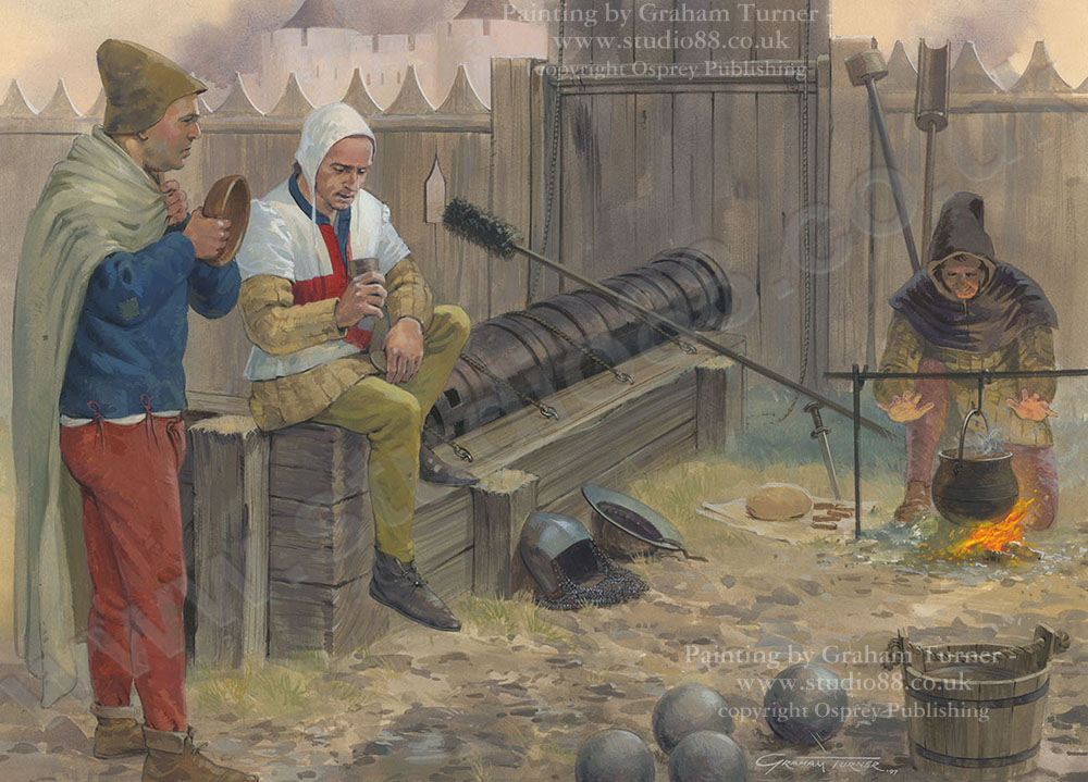 Plate C - Artillery Crew - Original painting